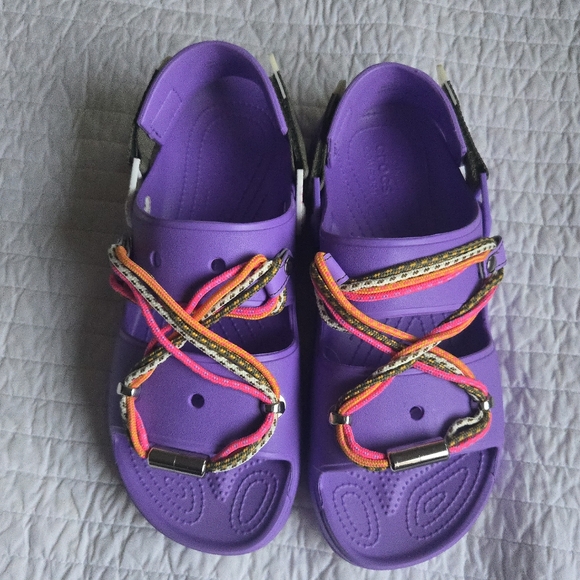 Crocs All Terrain Festival Sandals Men 12 Purple New 082025